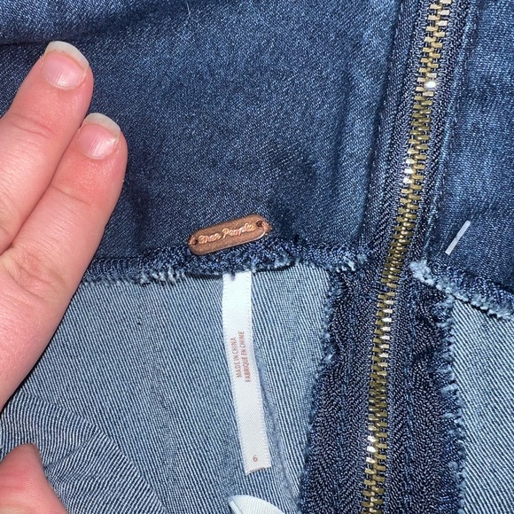 Free People Denim Mini Skirt - Picture 3 of 4